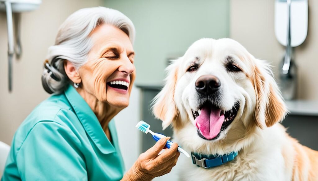 cuidados com a saúde bucal do cachorro idoso