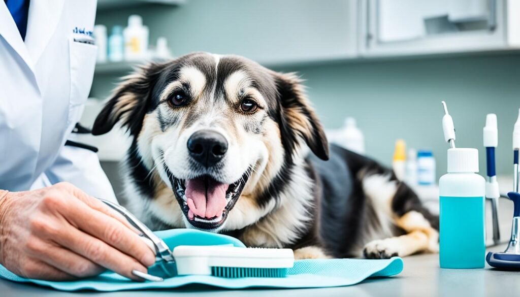 prevenção de problemas dentários em cães mais velhos