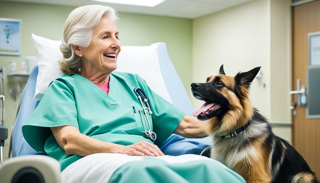 terapia complementar com animais em ambiente hospitalar