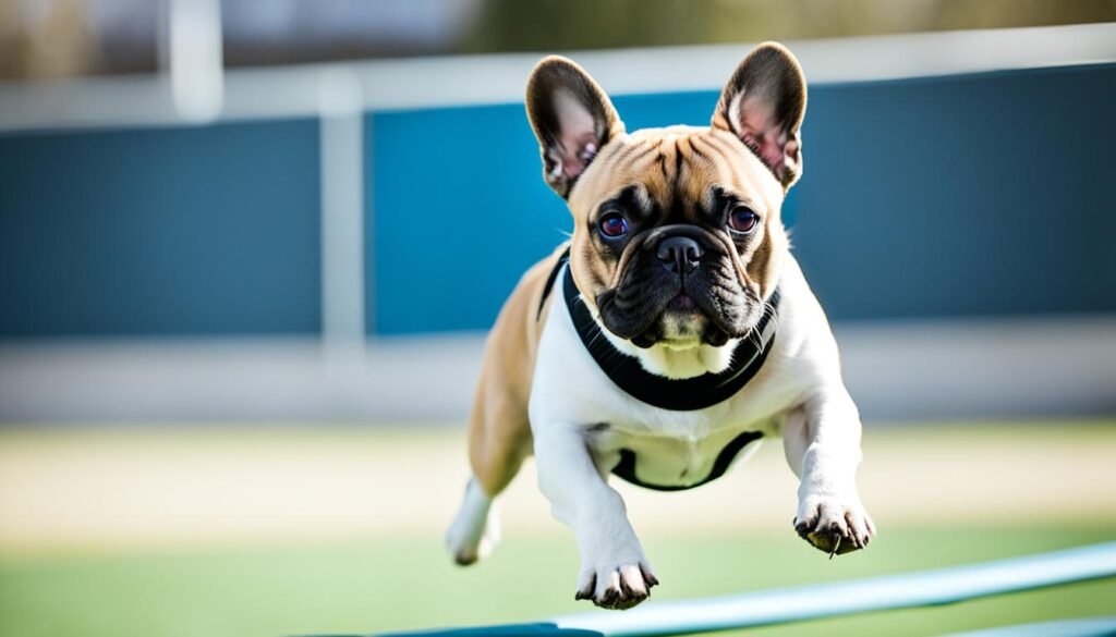 Buldogue Francês em treinamento