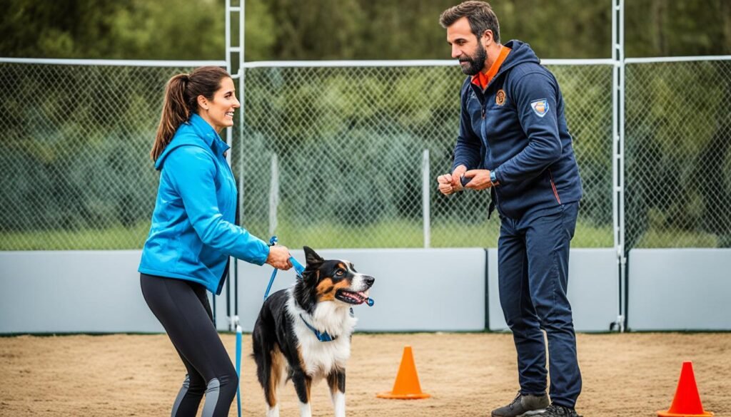 Cão de Água Português aprendendo comandos durante o adestramento