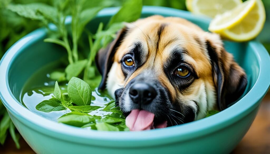 água como parte essencial da dieta para cães com doença do carrapato