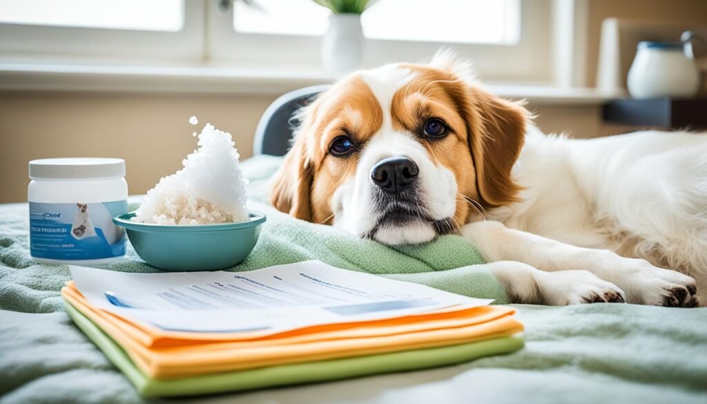 cuidados com cachorros após o vômito