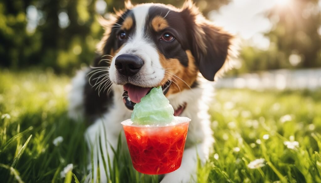 dar gelo para cachorro no calor