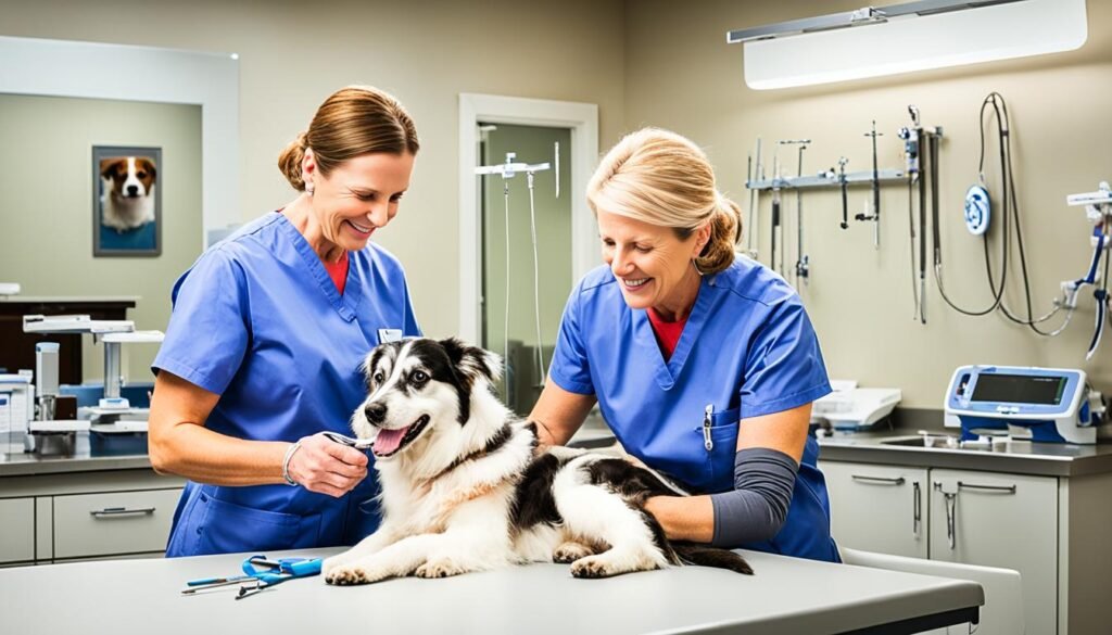 exames médicos para determinar a idade do cachorro