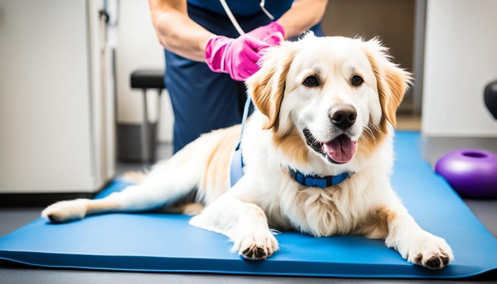 fisioterapia para cachorro mancando