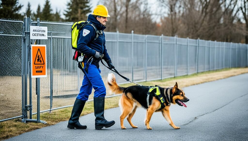 medidas de segurança com cães potencialmente perigosos