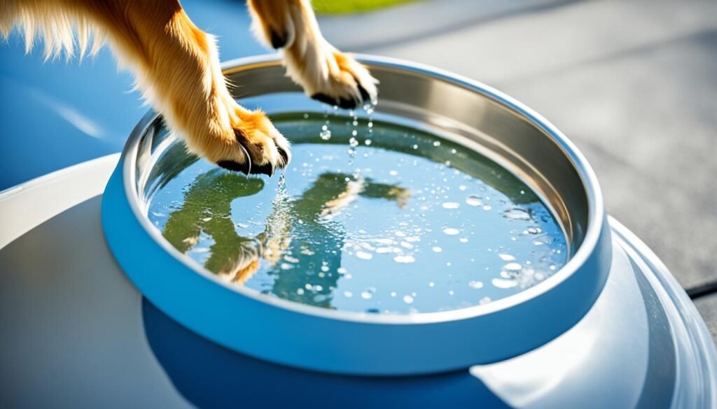 qualidade da água para cachorros