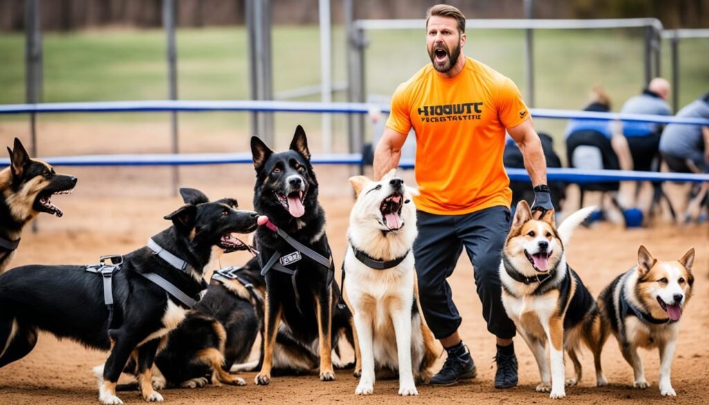 treinamento de cachorros agressivos